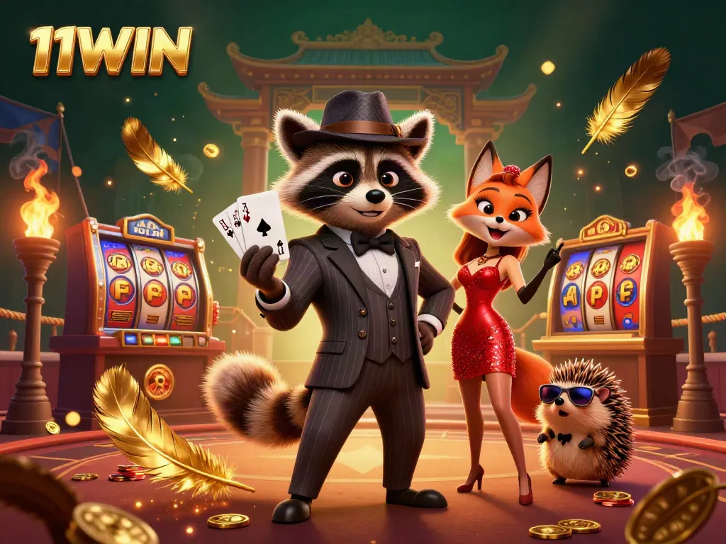Experience the thrilling casino energy of 11WIN with engaging characters and dynamic game elements.